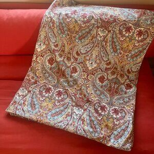 Pottery Barn Bella Paisley Twin Duvet Organic Cotton Multicolor Boho 2 Available